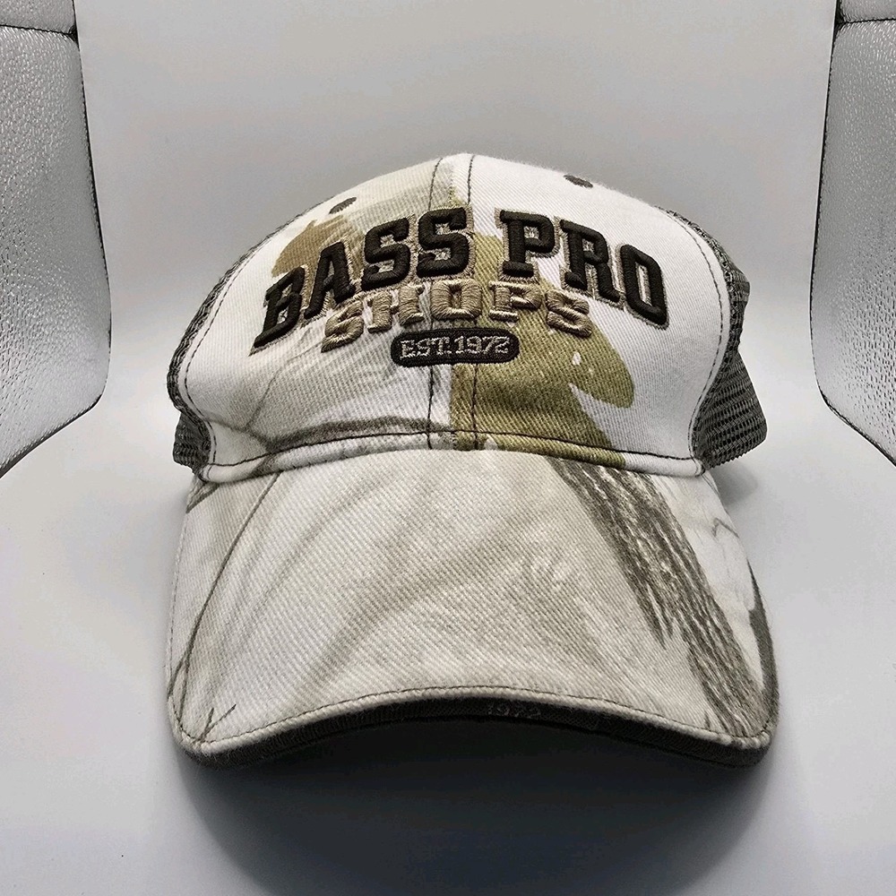 Bass Pro Shops True Timber Mesh Snapback Ball Cap Camo 1972‎